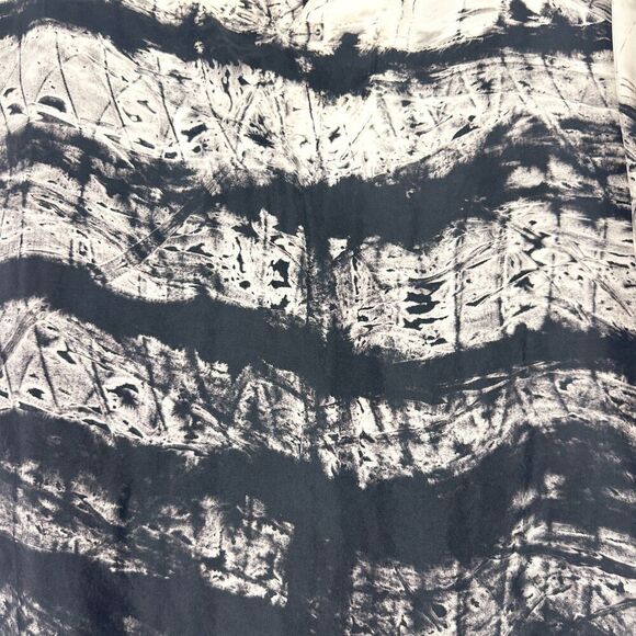 IC Collection Keyhole Tunic Top Size Small Black Artsy Lagenlook Cupro Ombre - Picture 5 of 7